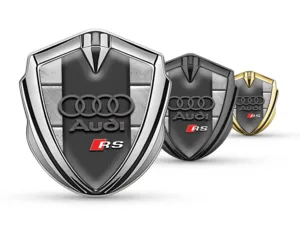 Audi 3D Silikon Abzeichen Langlebig Premium Silikon